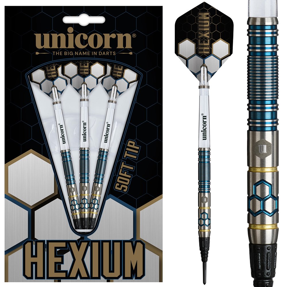 Unicorn Hexium 2 Blue Gold 90% Tungsten - Softdart
