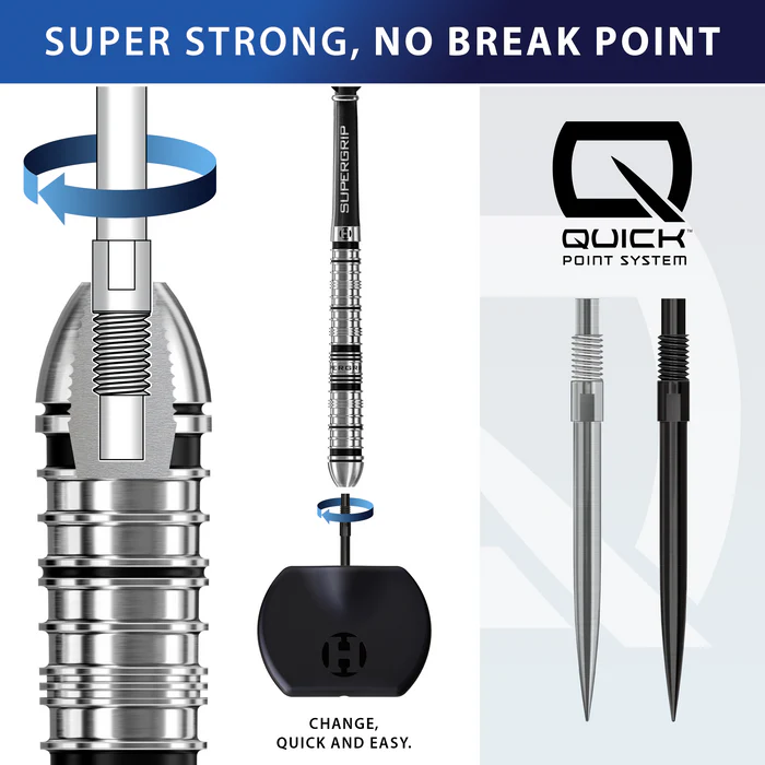 Harrows Quick Point Wechselspitzen - Dartspitzen - Silver