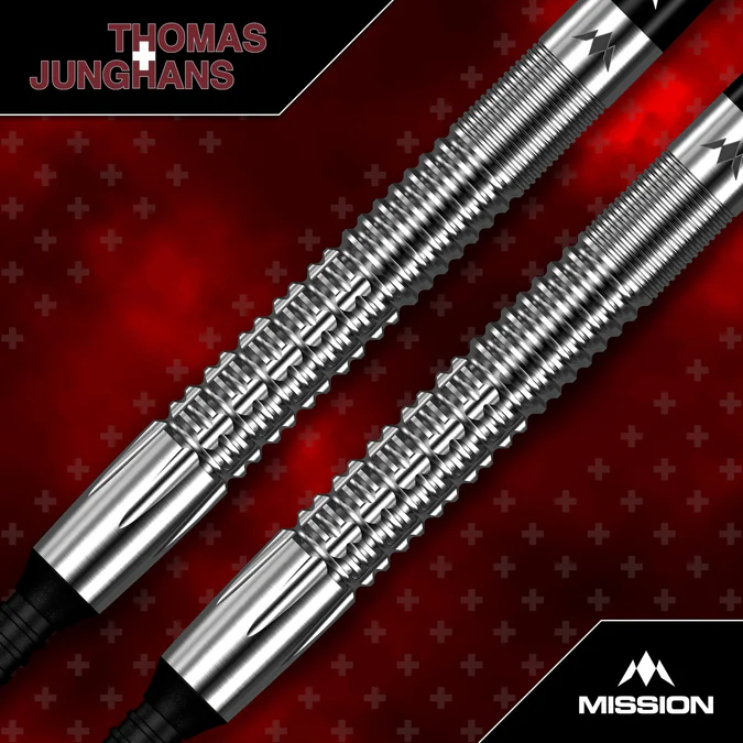 Thomas Junghans Mission 90% Tungsten Darts - Silver - Softdart