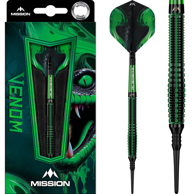 Mission Venom Darts - 90% Tungsten - Softdart