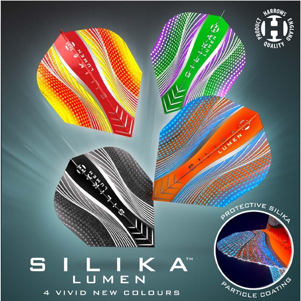 Harrows Silika Dart Flights No.6 - Purple/Green